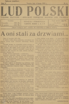Lud Polski : tygodnik polityczny i oświatowy poświęcony sprawom ludu polskiego. R.4, 1923, nr 6