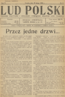 Lud Polski : tygodnik polityczny i oświatowy poświęcony sprawom ludu polskiego. R.4, 1923, nr 8