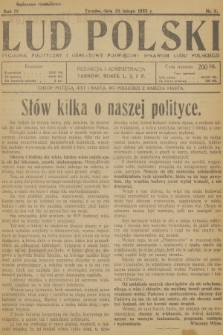 Lud Polski : tygodnik polityczny i oświatowy poświęcony sprawom ludu polskiego. R.4, 1923, nr 9