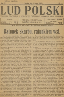 Lud Polski : tygodnik polityczny i oświatowy poświęcony sprawom ludu polskiego. R.4, 1923, nr 10