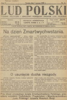 Lud Polski : tygodnik polityczny i oświatowy poświęcony sprawom ludu polskiego. R.4, 1923, nr 14