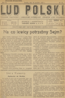 Lud Polski : tygodnik polityczny i oświatowy poświęcony sprawom ludu polskiego. R.4, 1923, nr 16