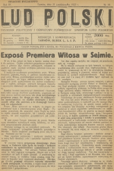 Lud Polski : tygodnik polityczny i oświatowy poświęcony sprawom ludu polskiego. R.4, 1923, nr 19