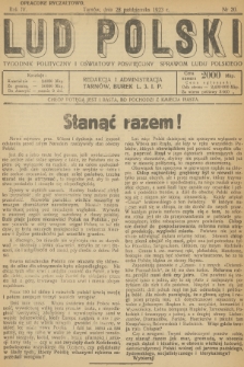Lud Polski : tygodnik polityczny i oświatowy poświęcony sprawom ludu polskiego. R.4, 1923, nr 20