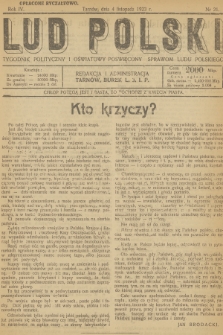 Lud Polski : tygodnik polityczny i oświatowy poświęcony sprawom ludu polskiego. R.4, 1923, nr 21