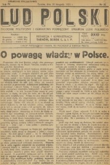 Lud Polski : tygodnik polityczny i oświatowy poświęcony sprawom ludu polskiego. R.4, 1923, nr 23