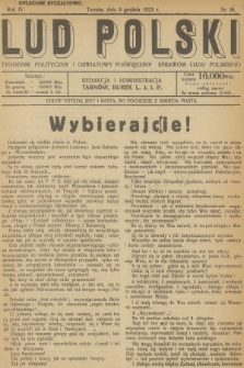 Lud Polski : tygodnik polityczny i oświatowy poświęcony sprawom ludu polskiego. R.4, 1923, nr 26