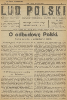 Lud Polski : tygodnik polityczny i oświatowy poświęcony sprawom ludu polskiego. R.5, 1924, nr 14