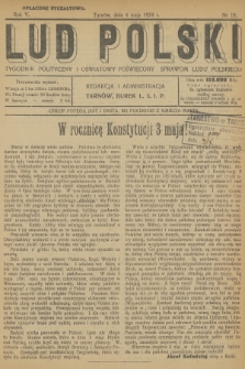 Lud Polski : tygodnik polityczny i oświatowy poświęcony sprawom ludu polskiego. R.5, 1924, nr 18