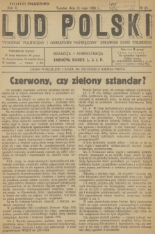 Lud Polski : tygodnik polityczny i oświatowy poświęcony sprawom ludu polskiego. R.5, 1924, nr 21