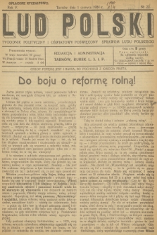 Lud Polski : tygodnik polityczny i oświatowy poświęcony sprawom ludu polskiego. R.5, 1924, nr 22