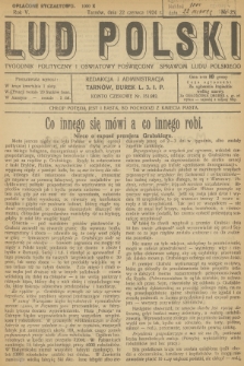 Lud Polski : tygodnik polityczny i oświatowy poświęcony sprawom ludu polskiego. R.5, 1924, nr 25