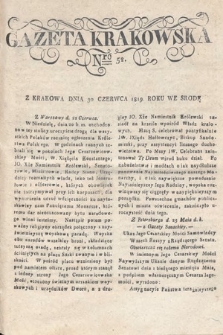 Gazeta Krakowska. 1819 , nr 52