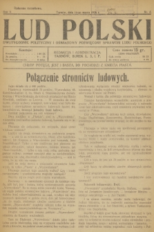 Lud Polski : dwutygodnik polityczny i oświatowy poświęcony sprawom ludu polskiego. R.5 [i.e.6], 1926, nr 4