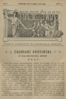Nasz Świat : tygodnik ilustrowany dla dorastającej młodzieży. R.2, [T.3], 1912, № 9