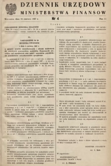 Dziennik Urzędowy Ministerstwa Finansów. 1967, nr 4
