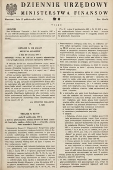 Dziennik Urzędowy Ministerstwa Finansów. 1967, nr 8