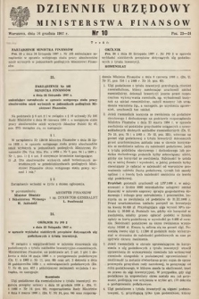 Dziennik Urzędowy Ministerstwa Finansów. 1967, nr 10