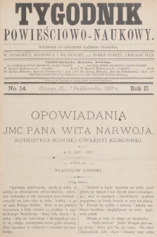 Tygodnik Powieściowo-Naukowy. R.2, 1885, No. 14