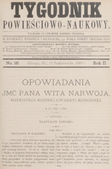 Tygodnik Powieściowo-Naukowy. R.2, 1885, No. 16