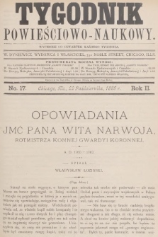 Tygodnik Powieściowo-Naukowy. R.2, 1885, No. 17