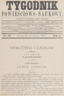 Tygodnik Powieściowo-Naukowy. R.2, 1886, No. 30
