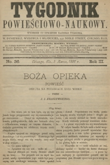 Tygodnik Powieściowo-Naukowy. R.3, 1887, No. 36