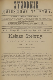 Tygodnik Powieściowo-Naukowy. R.12, 1898, No. 18