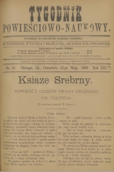 Tygodnik Powieściowo-Naukowy. R.12, 1898, No. 19