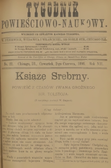 Tygodnik Powieściowo-Naukowy. R.12, 1898, No. 22