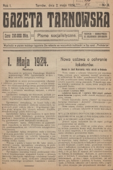 Gazeta Tarnowska : pismo socjalistyczne. R.1, 1924, nr 8