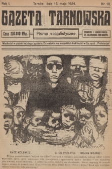 Gazeta Tarnowska : pismo socjalistyczne. R.1, 1924, nr 10