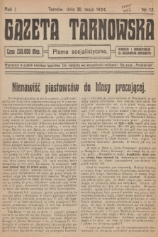 Gazeta Tarnowska : pismo socjalistyczne. R.1, 1924, nr 12