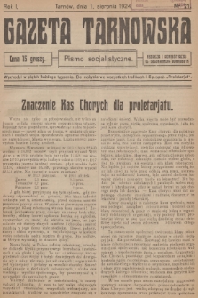 Gazeta Tarnowska : pismo socjalistyczne. R.1, 1924, nr 21