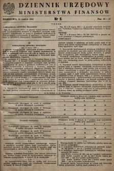 Dziennik Urzędowy Ministerstwa Finansów. 1953, nr 6