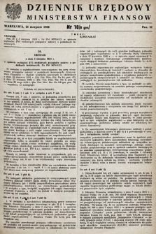 Dziennik Urzędowy Ministerstwa Finansów. 1953, nr 10
