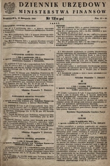 Dziennik Urzędowy Ministerstwa Finansów. 1953, nr 13