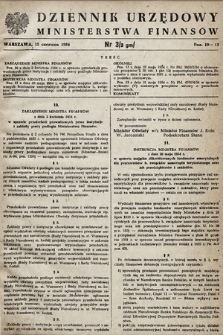 Dziennik Urzędowy Ministerstwa Finansów. 1954, nr 3