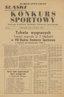 Śląski Konkurs Sportowy : biuletyn Komitetu Śląskiego Konkursu Sportowego. 1955, nr 5a