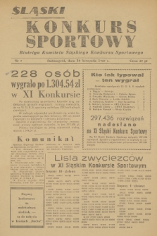 Śląski Konkurs Sportowy : biuletyn Komitetu Śląskiego Konkursu Sportowego. 1955, nr 7