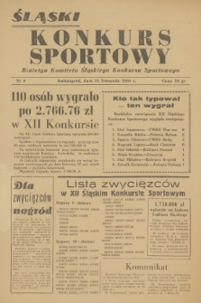 Śląski Konkurs Sportowy : biuletyn Komitetu Śląskiego Konkursu Sportowego. 1955, nr 8