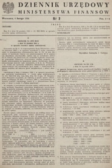 Dziennik Urzędowy Ministerstwa Finansów. 1956, nr 2