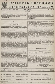 Dziennik Urzędowy Ministerstwa Finansów. 1966, nr 9