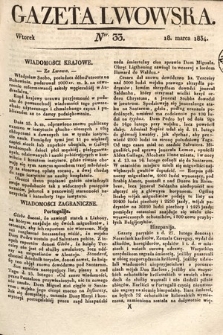 Gazeta Lwowska. 1834, nr 33