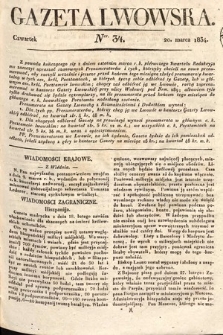 Gazeta Lwowska. 1834, nr 34