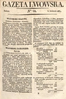 Gazeta Lwowska. 1834, nr 41