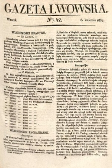 Gazeta Lwowska. 1834, nr 42