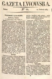 Gazeta Lwowska. 1834, nr 44