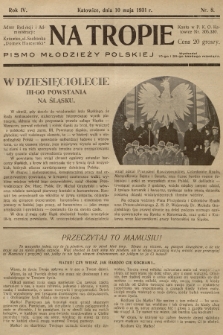 Na Tropie : pismo młodzieży polskiej. R.4, 1931, nr 8