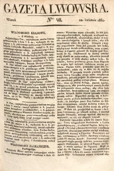 Gazeta Lwowska. 1834, nr 48